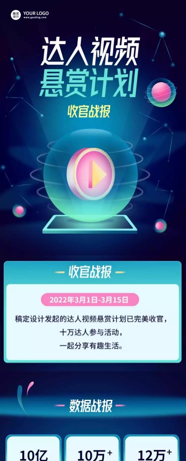 总结长图活动战报回顾