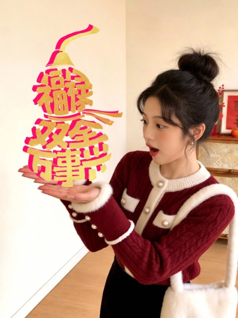 PLOG春节文字模板-葫芦预览效果