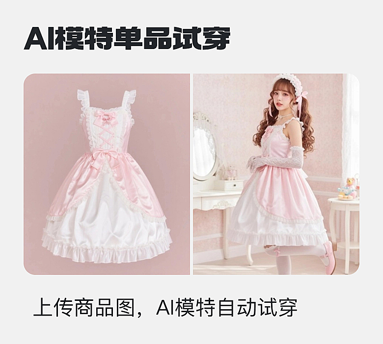 AI模特单品试穿