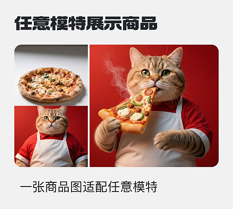 任意模特展示商品