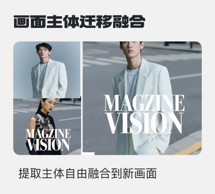 画面主体迁移融合预览效果