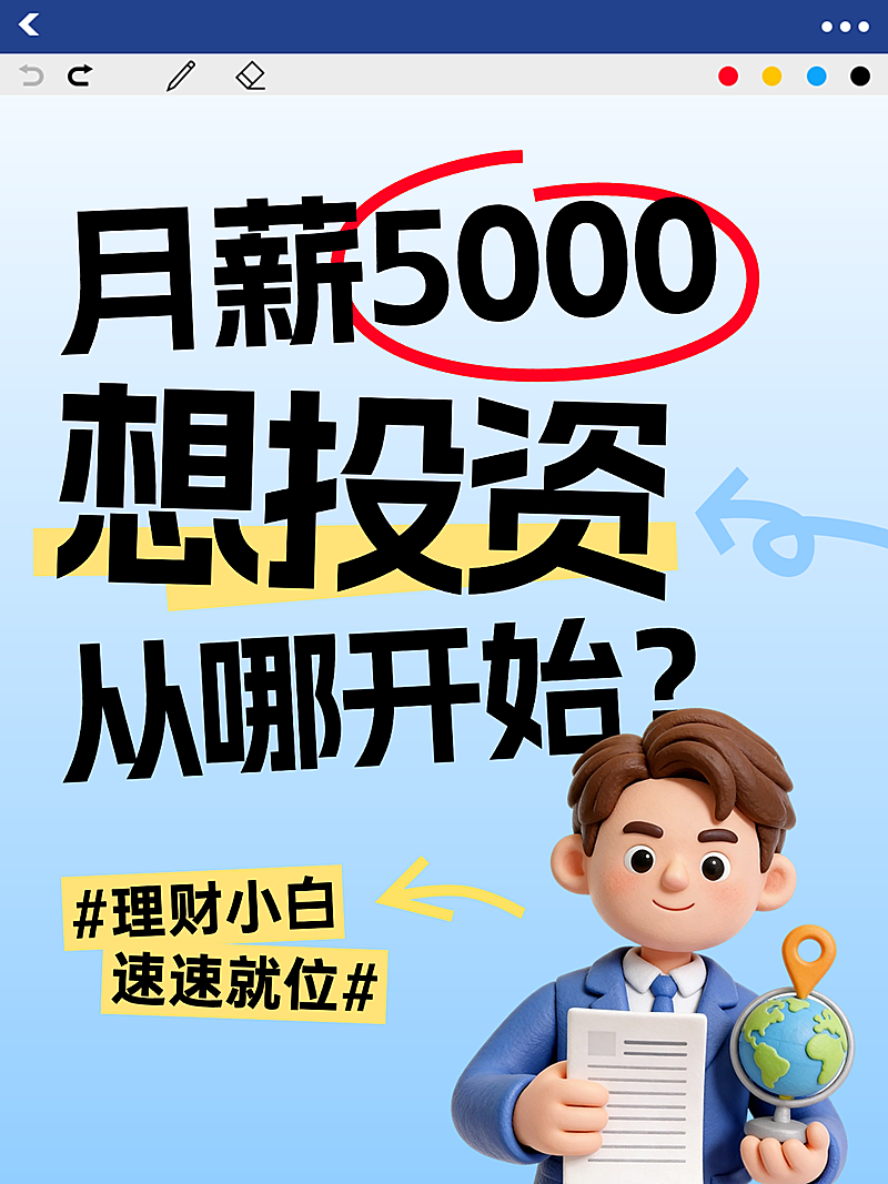 金融理财投资知识指南攻略小红书封面