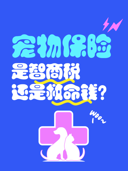 宠物保险医保防坑指南插画小红书封面预览效果