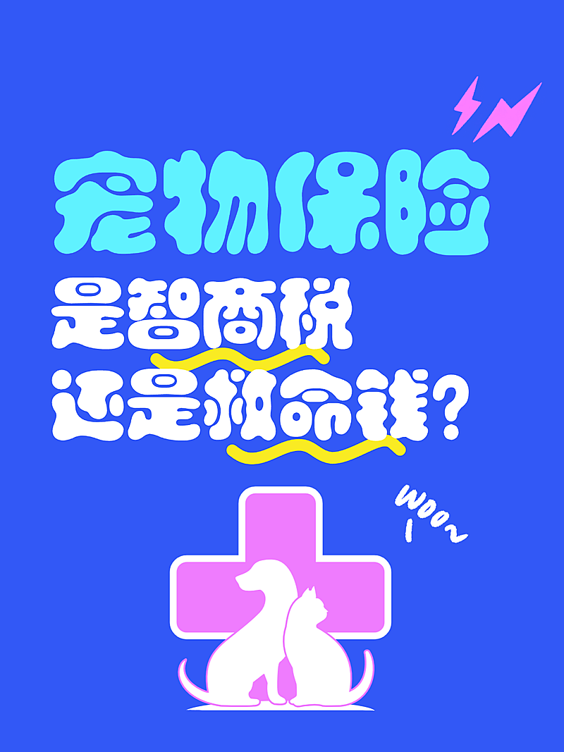 宠物保险医保防坑指南插画小红书封面