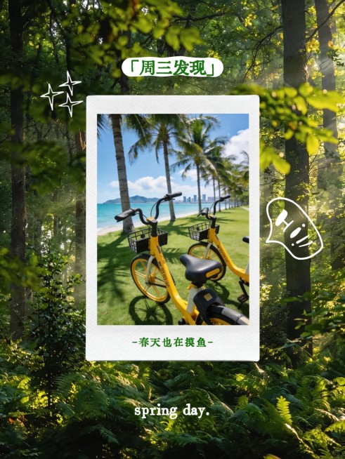 拍立得打卡框一周plog电子手账周三预览效果