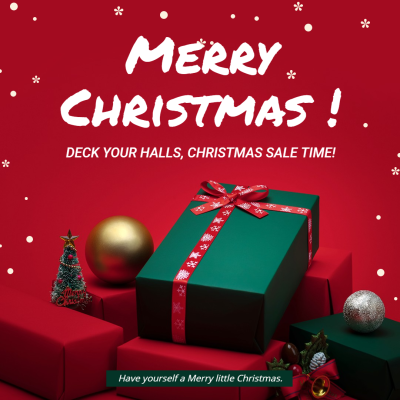 Creative Christmas Greeting Gift Display Instagram Post