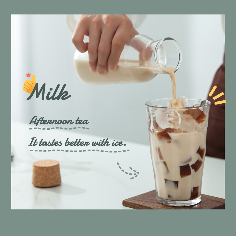 Milk Coffee Iced Latte Mark Template预览效果