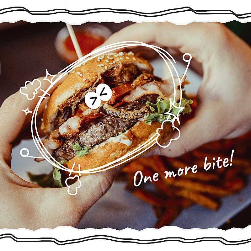 Delicious Burger Mark Template