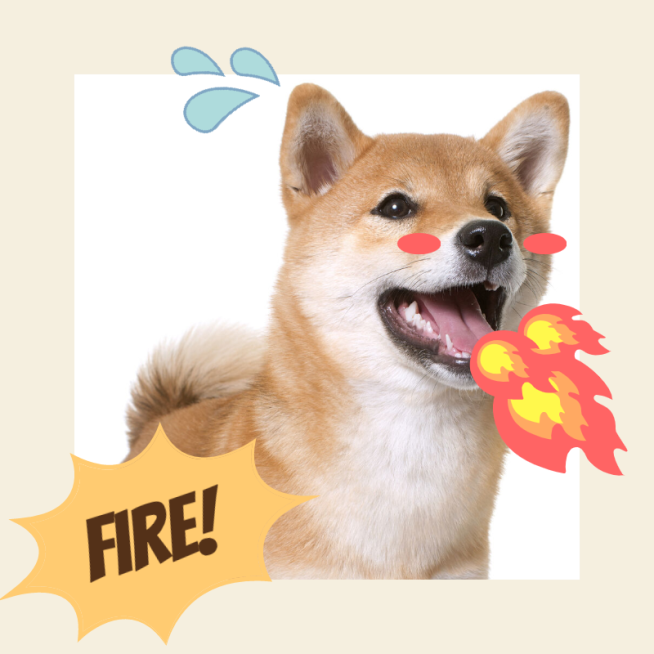 Cue Puppy Dog Mark Template预览效果