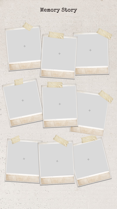 Minimalist Memory Photos Layout Template Instagram Story