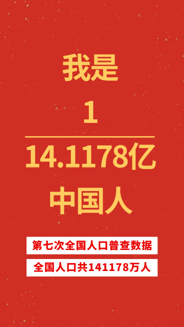 全国人口普查手机海报预览效果