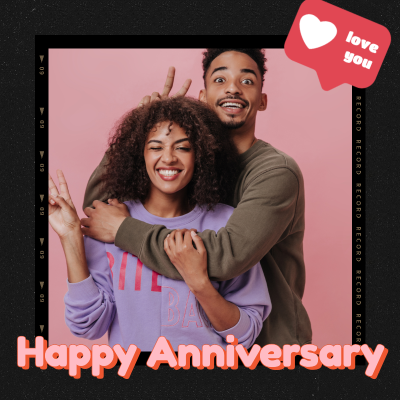 Love Couple Dating Mark Template