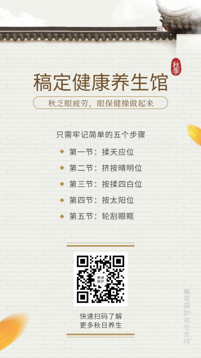 眼部养生知识宣传海报