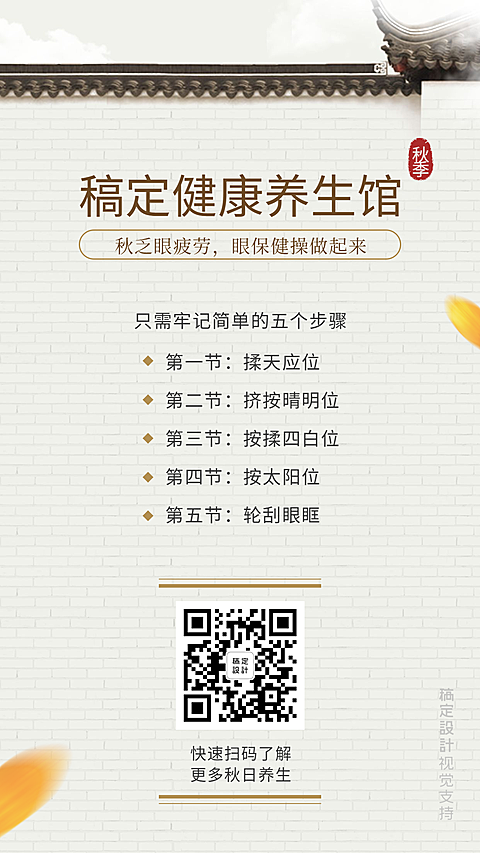 眼部养生知识宣传海报