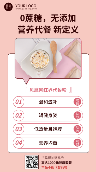 养生保健产品介绍减肥代餐粉预览效果