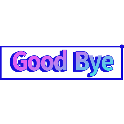 蒸汽波贴纸-GOOD BYE