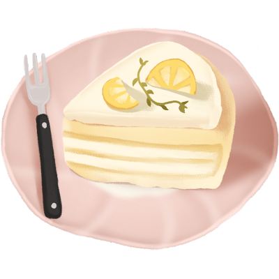 美食插画-下午茶-甜品蛋糕