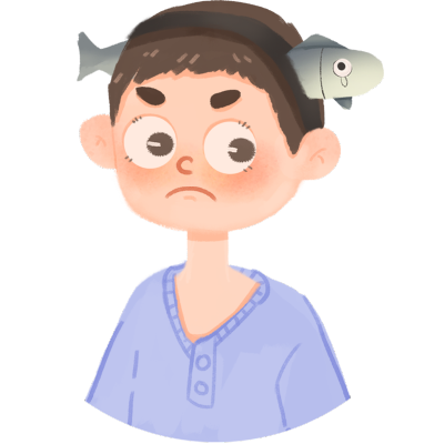 卡通风-人物插画素材贴纸-男孩