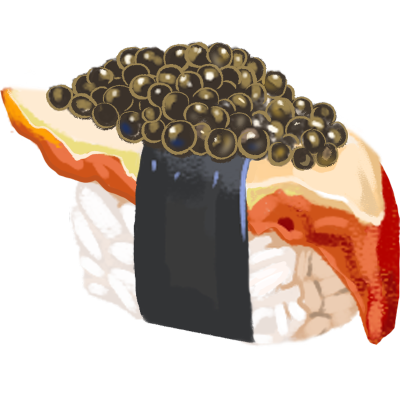 美食甜品插画素材贴纸-寿司