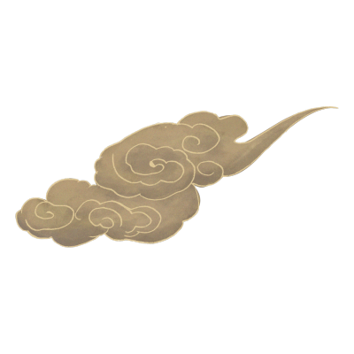 七夕节中国风插画贴纸-云