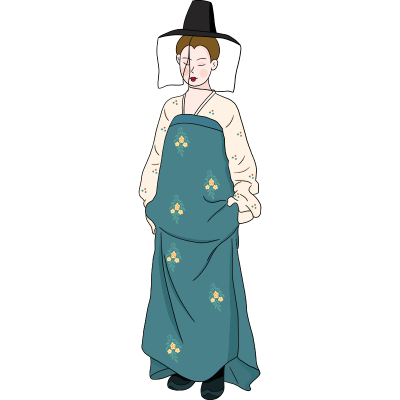 中国风唐代人物类贴纸-女人