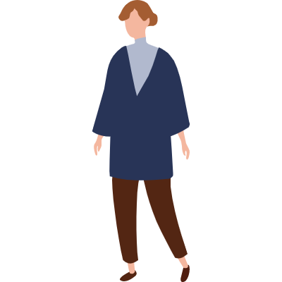 简约风人物穿搭插画-女人