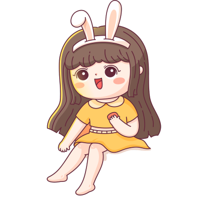卡通风人物插画-小女孩