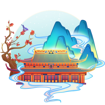 春节国庆中国风建筑-夫子庙