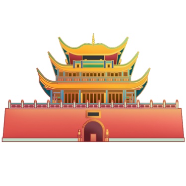 中秋国庆中国风传统建筑