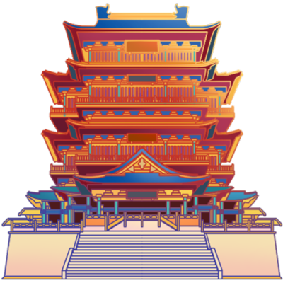 春节国庆中国风建筑-滕王阁