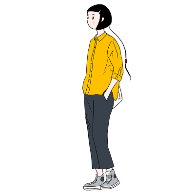 人物插画-女孩