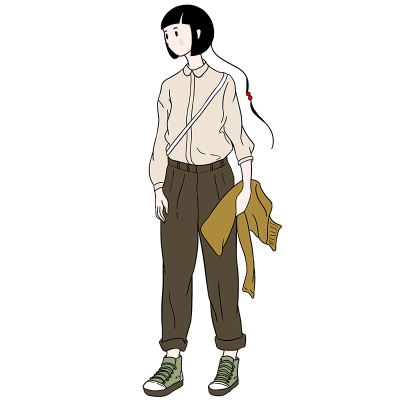 人物插画-女孩