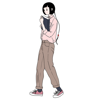 人物插画-女孩