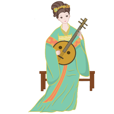 中国风人物主题插画-古风美女