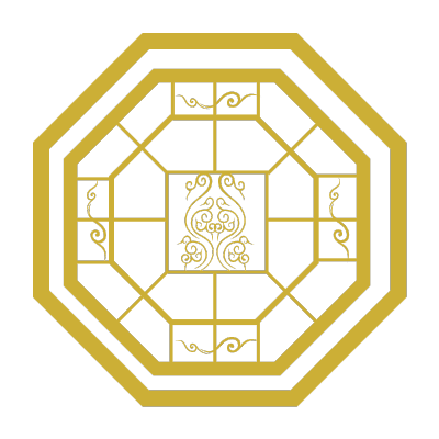 中国风边框底纹矢量贴纸-窗户