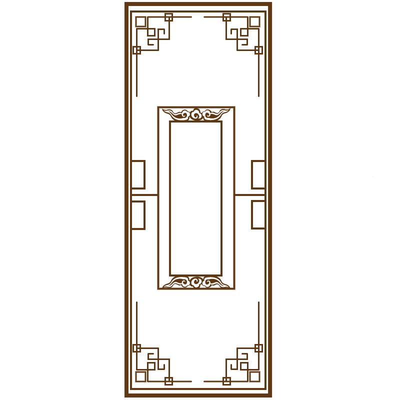 中国风边框底纹矢量贴纸-窗户预览效果