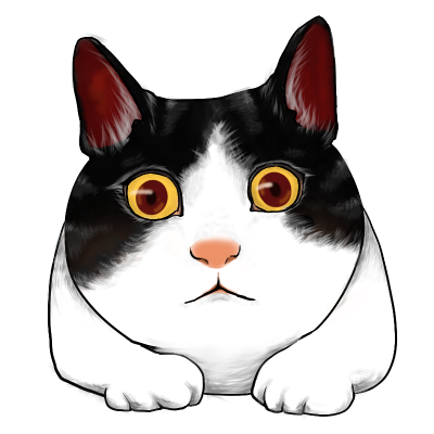 手绘猫咪插画