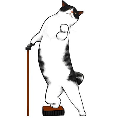 手绘猫咪插画