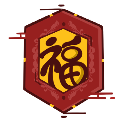 新年手绘插画-窗花