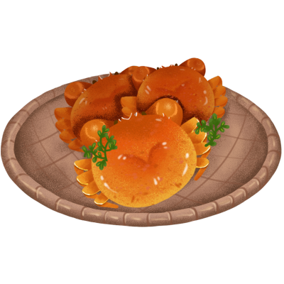 厚涂写实风美食主题-螃蟹