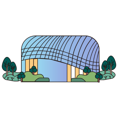 孟菲斯风街景元素主题-剧院