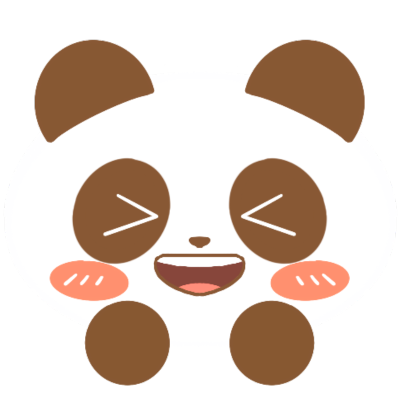 可爱手绘插画-熊猫
