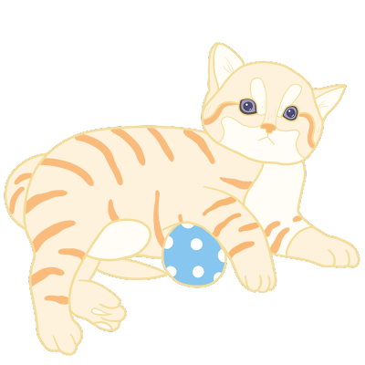 可爱萌宠风宠物插画-橘猫