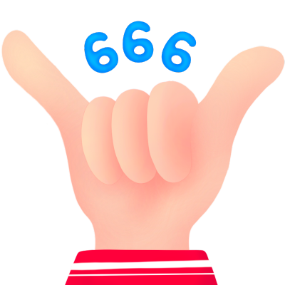 伪3D手势及表情套系-666