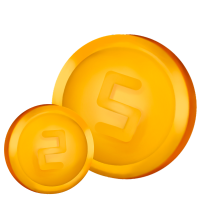 伪3D生活套系贴纸-金币