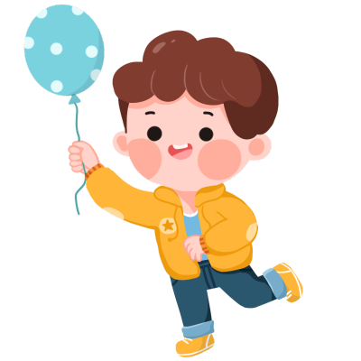 Q版卡通幼儿形象可爱贴纸-小男孩