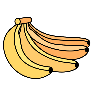食品生鲜多色扁平行业icon-香蕉