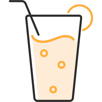 食品生鲜线性扁平行业icon-果汁