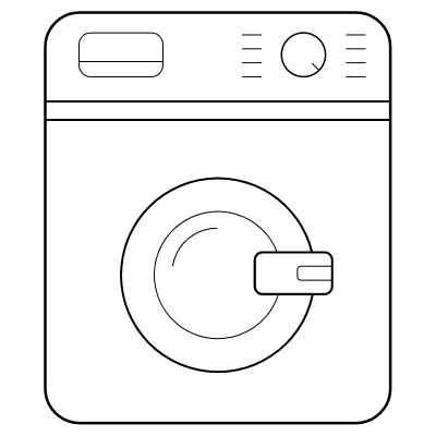 家电线性扁平行业icon-洗衣机