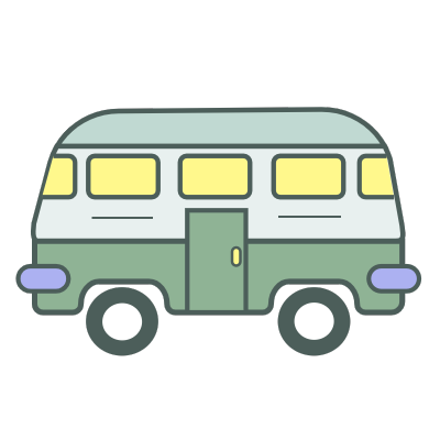 交通导视类多色扁平行业icon-车